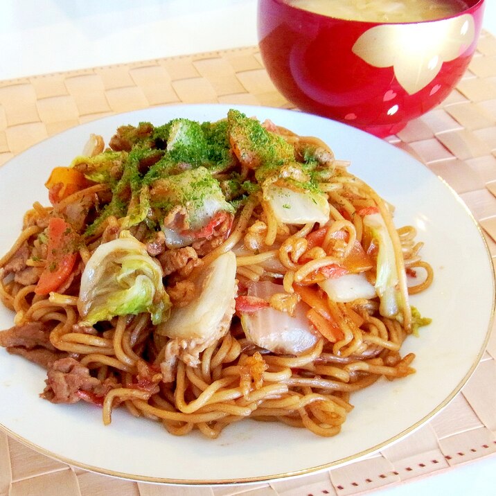 白菜と桜えびの焼きそば